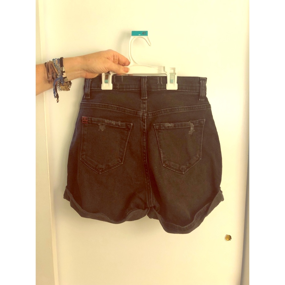 Black high waisted shorts